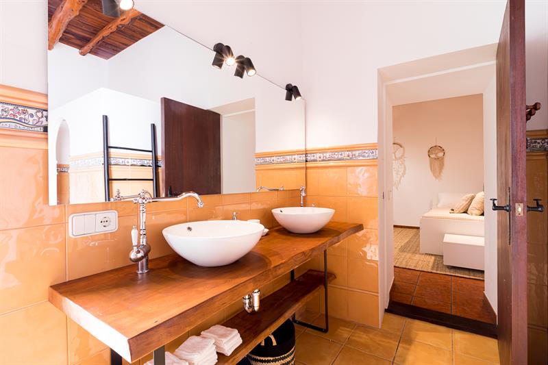 Bathroom with double basins